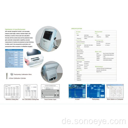 Aug-Ultraschallmaschine mit A / P-Sonde